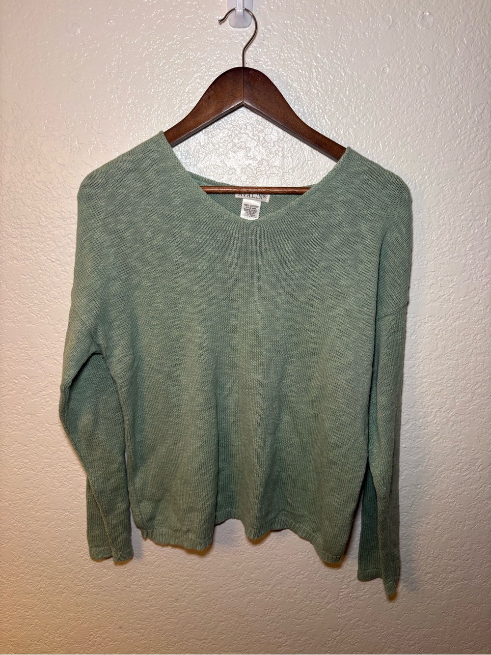 Avalin cotton Light Sage Green Knit Pullover